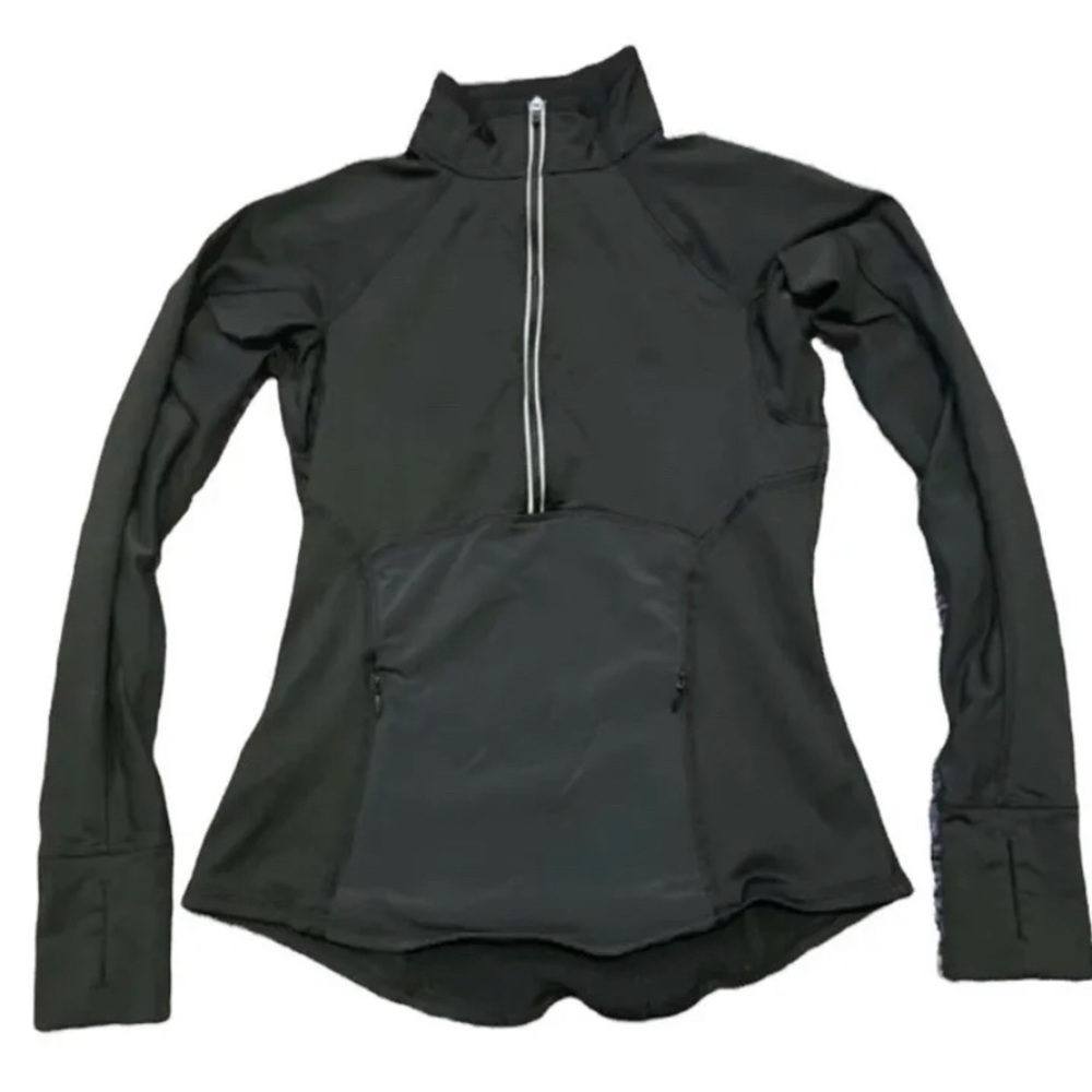 Womens black Athelta Long sleeve quarter zip size xxs